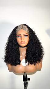 Pixie curly half wig