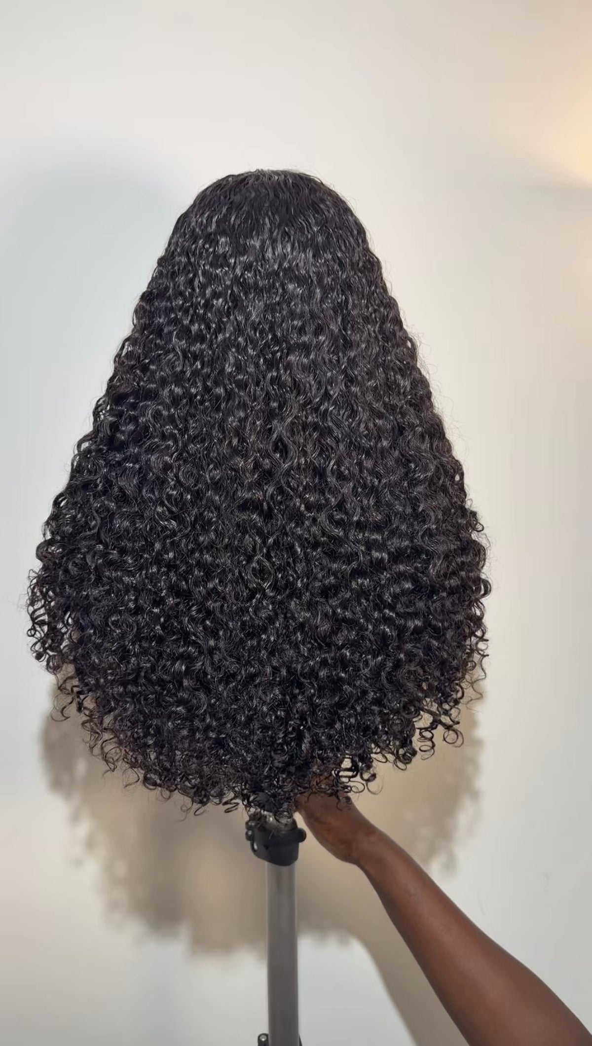 Crown curl half/flipover wig